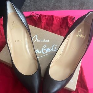 Christian Louboutin Pigalle 85mm - BLK Leather - Size 42